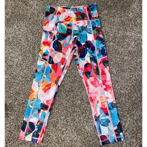 Zyia Floral Zipper Pocket Light n Tights